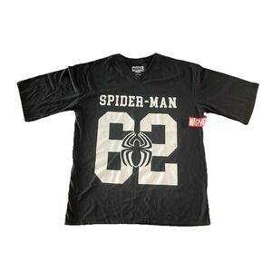 Marvel The Amazing Spider-Man Baseball Shirt Est 1962 #62 Black White Medium NWT